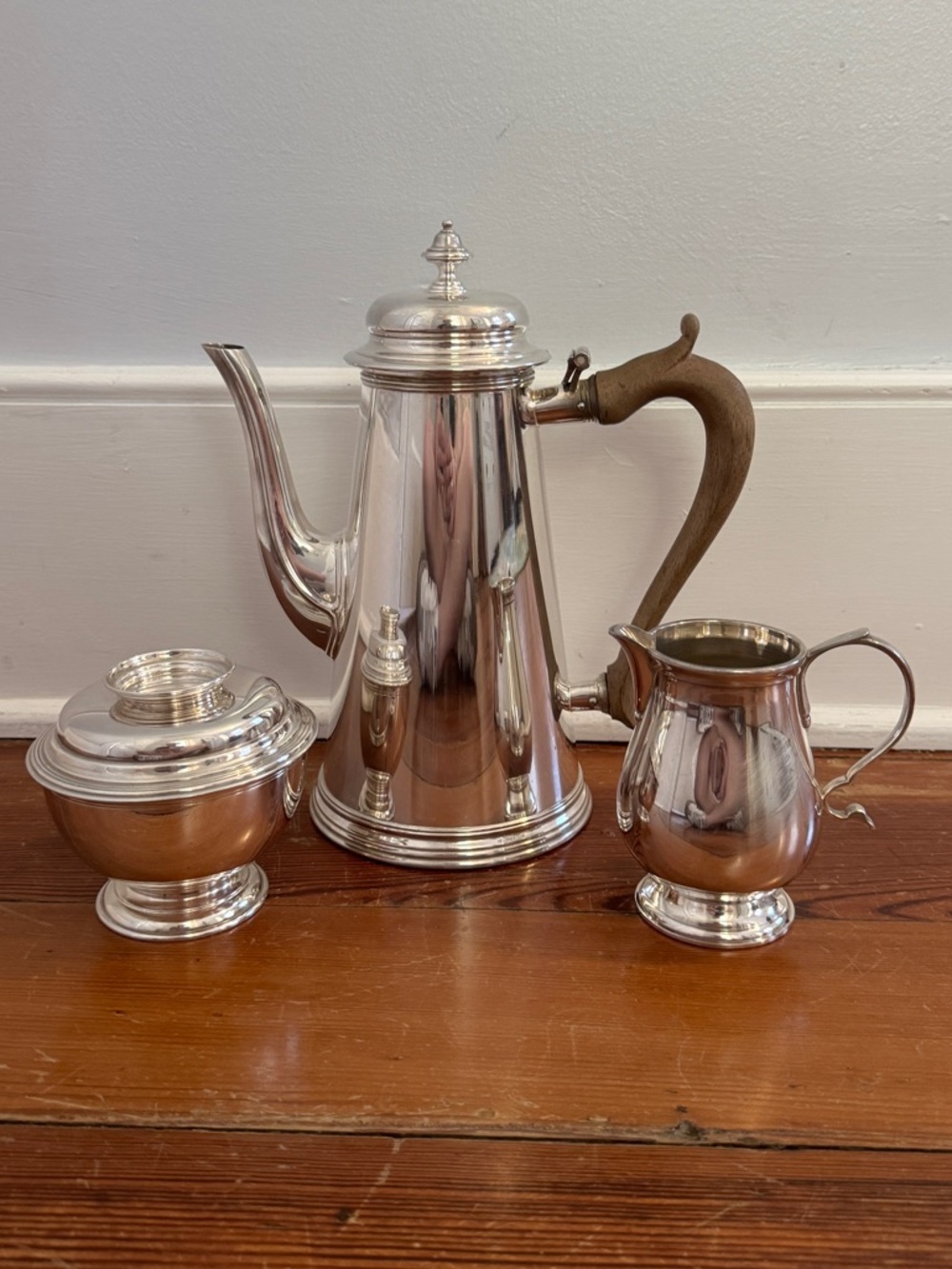 Colonial Williamsburg x Stieff Silver Plated Tea coffee Service Set Restoration